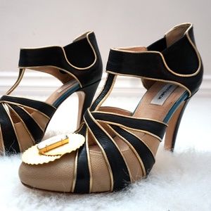 Brand New!! Miss Garcia Vintage Jeweled Heel